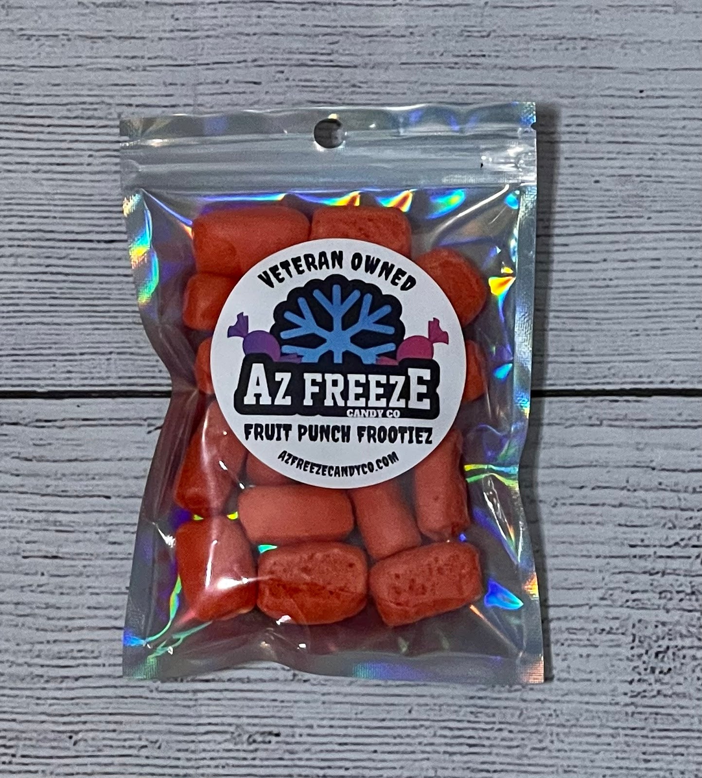 bag of freeze dried fruit punch frooties from azfreezecandyco.com