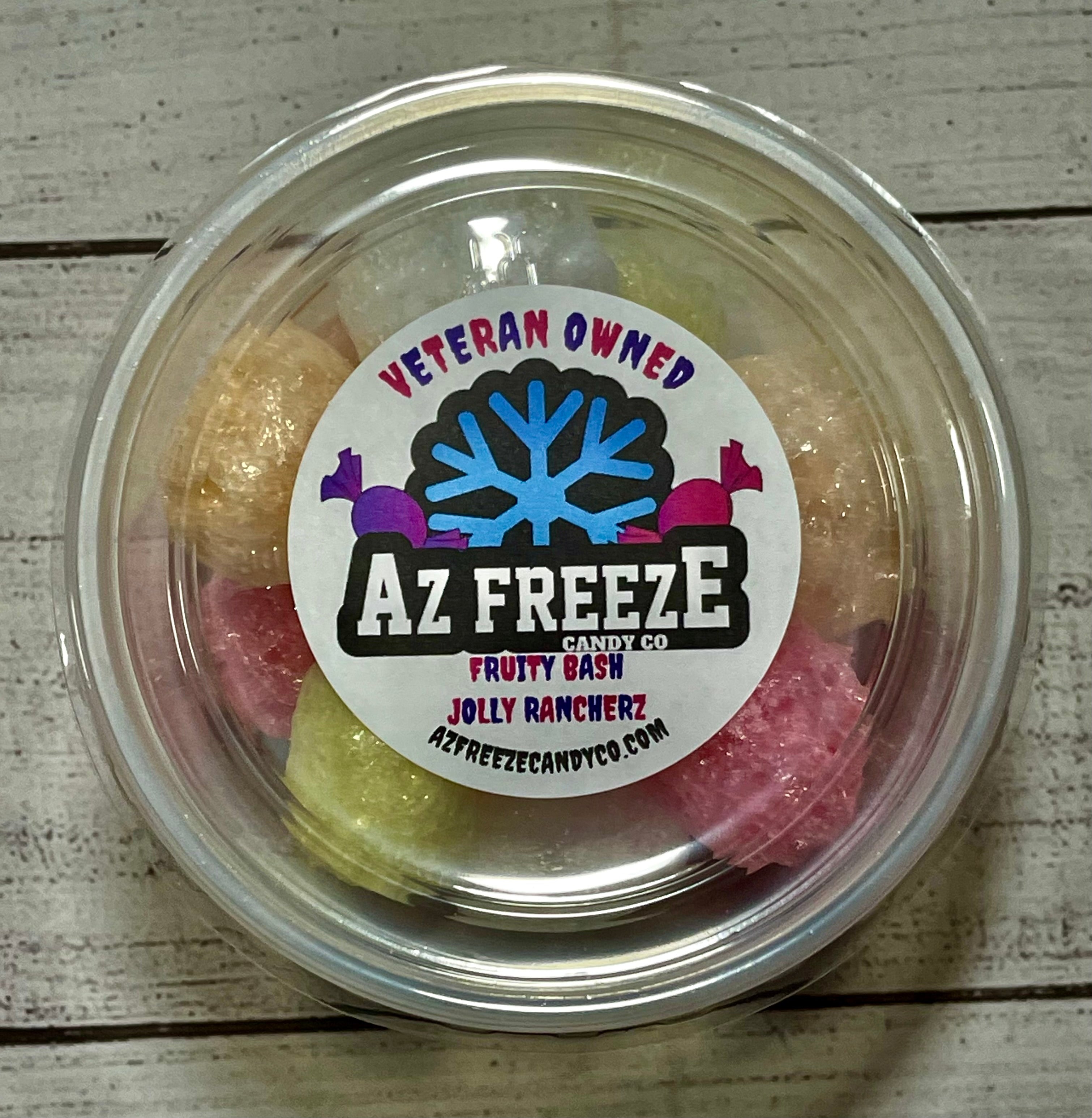 container of freeze dried fruity bash jolly ranchers from azfreezecandyco.com